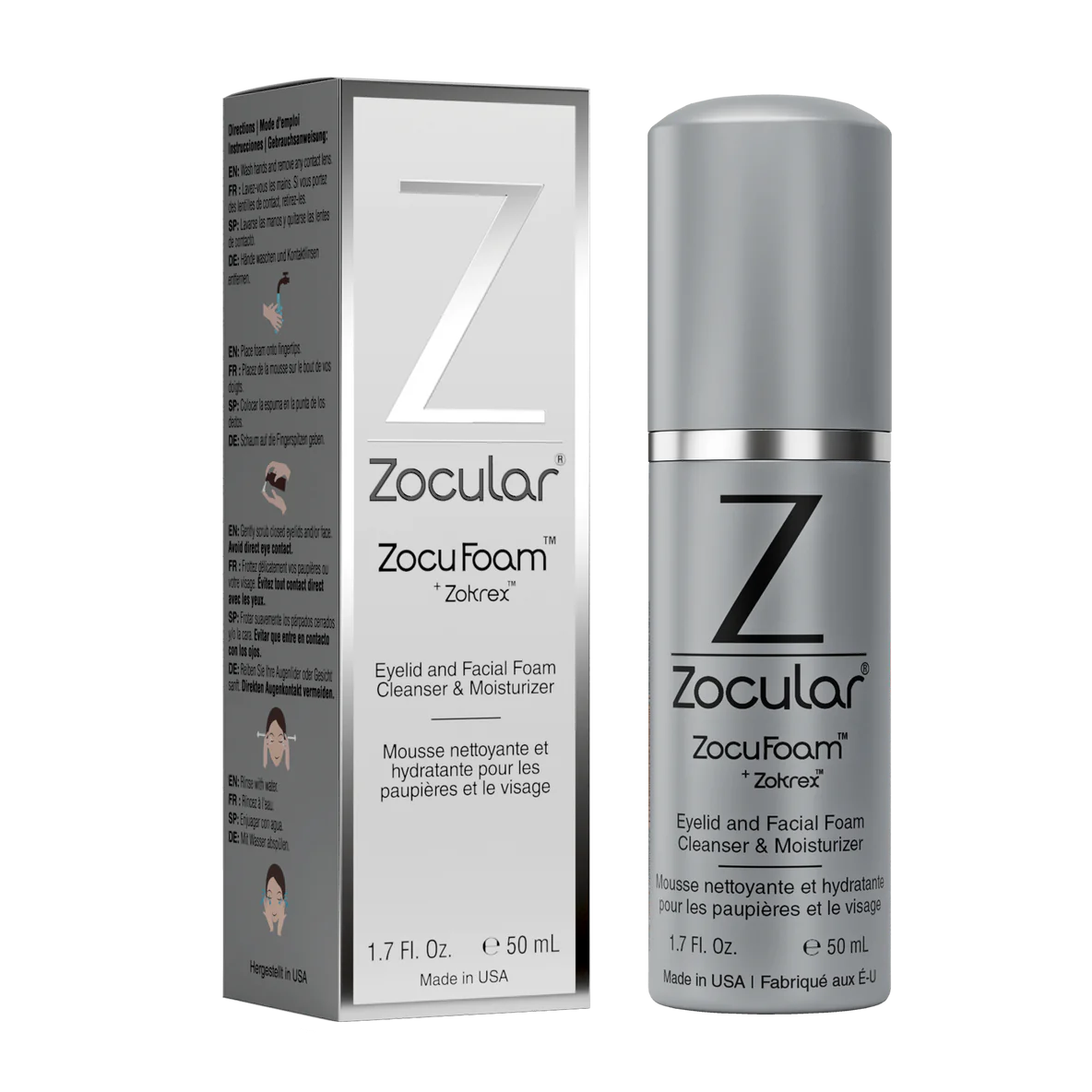 Zocular ZocuFOAM eyelid cleanser & moisturiser