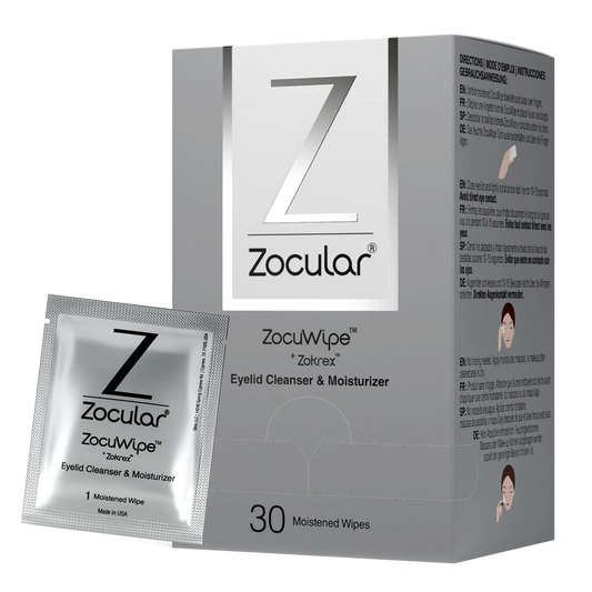 Zocular ZocuWIPE eyelid cleansing wipe